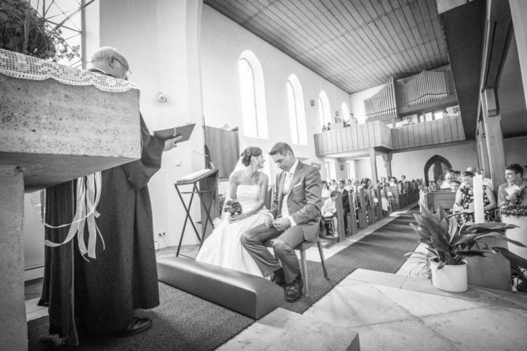 Hochzeitsfotos aus Colmberg - Trauung in der Kirche Colmberg